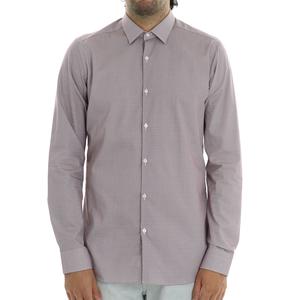 CAMICIA MICROFANTASIA CALIBAN BORDEAUX